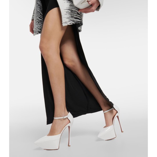 AMINA MUADDI PANTOFI CU PLATFORMĂ ANGELICA - ALBI