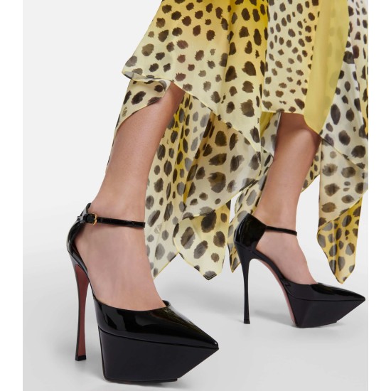 AMINA MUADDI PANTOFI CU PLATFORMĂ ANGELICA - NEGRI