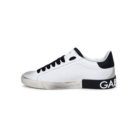 DOLCE&GABBANA LEATHER SNEAKERS