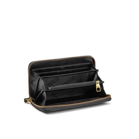 VERSACE JEANS COUTURE PORTOFEL DAMĂ NEGRU - SAFFIANO