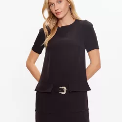 VERSACE JEANS COUTURE DAY BLACK DRESS REGULAR FIT