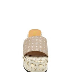 POLLINI SABOȚI ZEPPA 85 AVORIO/BEIGE PLATFORM