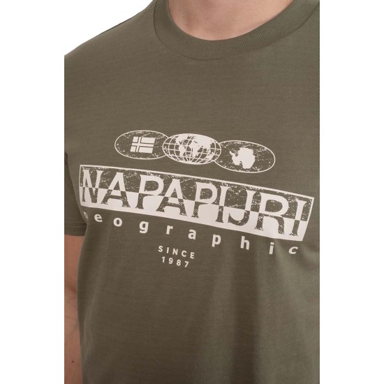 T-SHIRT NAPAPIJRI "SALFRIN" GREEN LICHEN