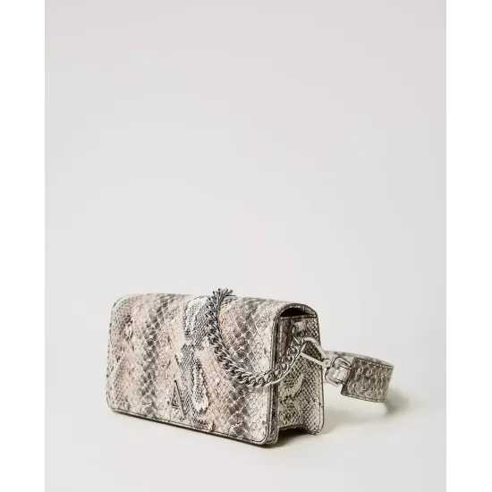 TWINSET GEANTĂ UMĂR CU IMPRIMEU SNAKE PRINT