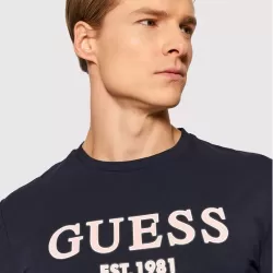 GUESS- TRICOU BLEUMARIN LOGO EST. 1981 REGULAR FIT