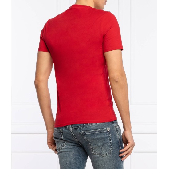 GUESS – TRICOU ROȘU CAMUSPACE CU IMPRIMEU GRAFIC