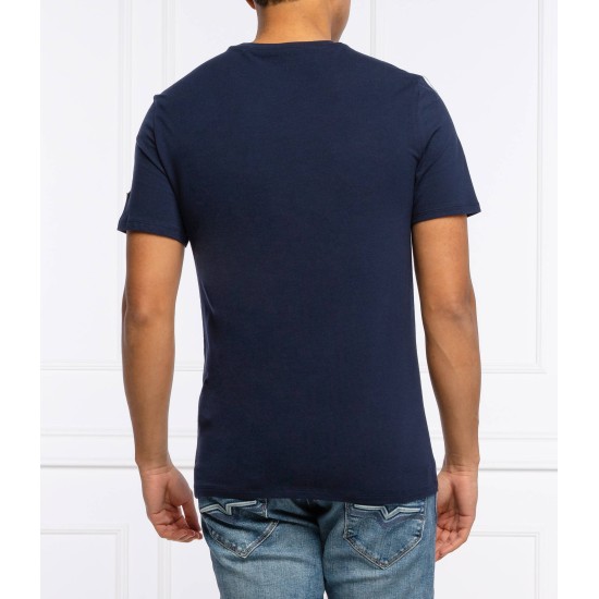 GUESS NAVY BLUE T-SHIRT SLIM FIT