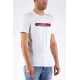 GUESS- TRICOU ALB CU LOGO ROȘU SLIM FIT 
