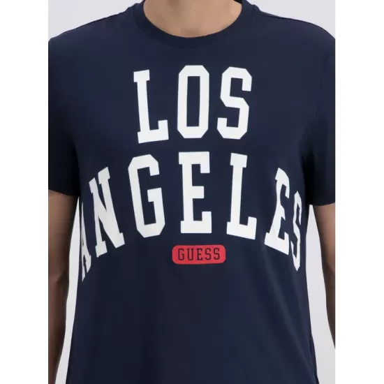 T-SHIRT GUESS MEN REGULAR FIT BLEUMARIN