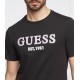 GUESS- TRICOU NEGRU LOGO EST. 1981 SLIM FIT