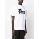 PALM ANGELS HUNTER T-SHIRT WHITE-BLACK – TRICOU BUMBAC ALB CU LOGO