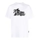 PALM ANGELS HUNTER T-SHIRT WHITE-BLACK – TRICOU BUMBAC ALB CU LOGO