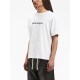 PALM ANGELS LOGO PRINTED CREWNECK T-SHIRT – TRICOU ALB BUMBAC CU LOGO