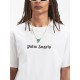 PALM ANGELS LOGO PRINTED CREWNECK T-SHIRT – TRICOU ALB BUMBAC CU LOGO