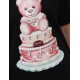 T-SHIRT MOSCHINO "CAKE TEDDY BEAR" BLACK