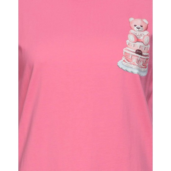 MOSCHINO- TRICOU ROZ CU DETALIU LOGO ICONIC