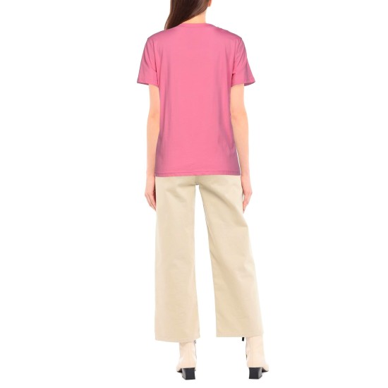 MOSCHINO- TRICOU ROZ CU DETALIU LOGO ICONIC