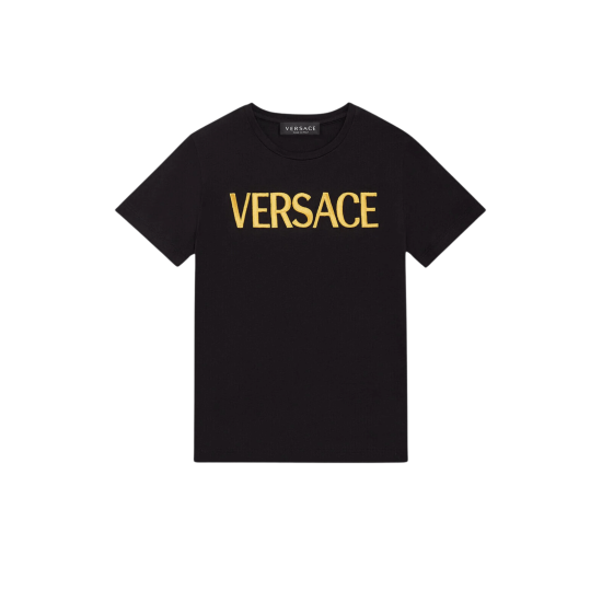 VERSACE T-SHIRT COTTON JERSEY BLACK
