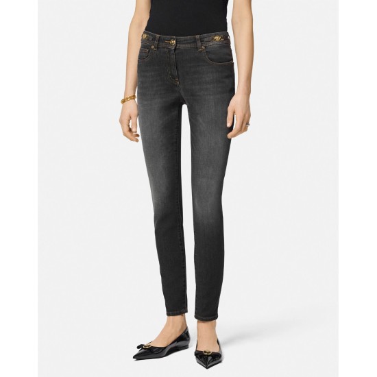 VERSACE WOMEN'S MEDUSA '95 SKINNY JEANS 