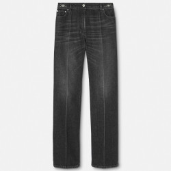VERSACE WOMEN'S STONE WASH BOYFRIEND JEANS