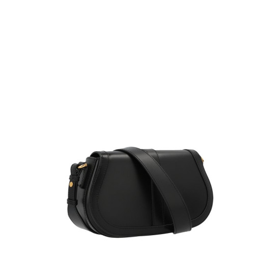 VERSACE GRECA GODDESS LEATHER CROSSBODY BAG BLACK