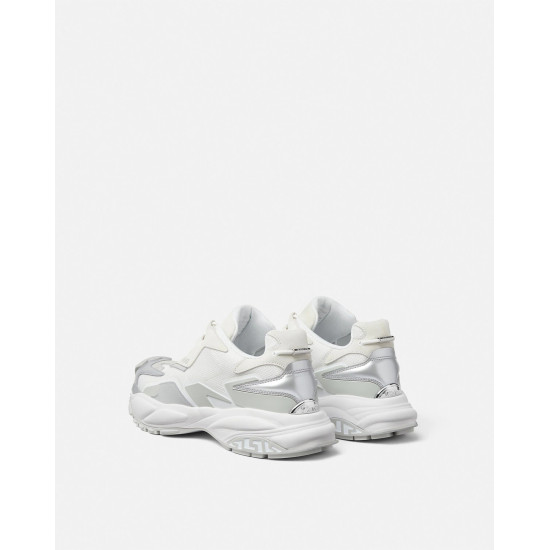 VERSACE MERCURY LOW TOP CALF LEATHER WHITE