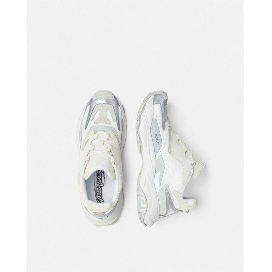 VERSACE MERCURY LOW TOP CALF LEATHER WHITE