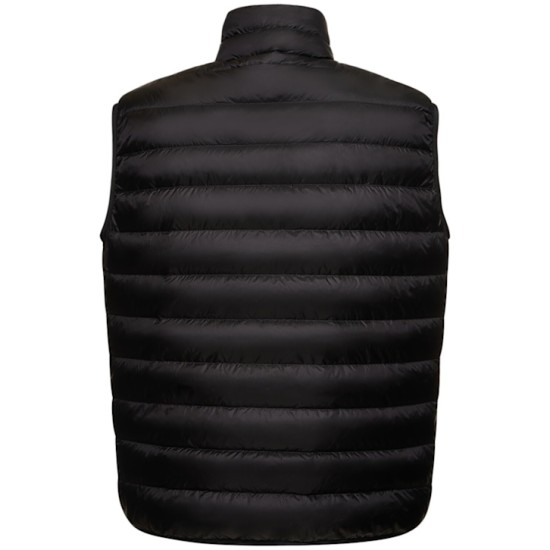 PALM ANGELS BLACK VEST CLASSIC LOGO – VESTĂ NEAGRĂ BĂRBAȚI CU LOGO