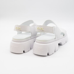 KARL LAGERFELD SANDALE SUN TREKKA ALBE CU PLATFORMĂ