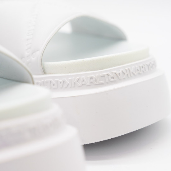 KARL LAGERFELD SANDALE SUN TREKKA ALBE CU PLATFORMĂ