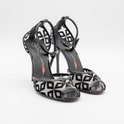 FABI SANDALE FLOCCATA NERO