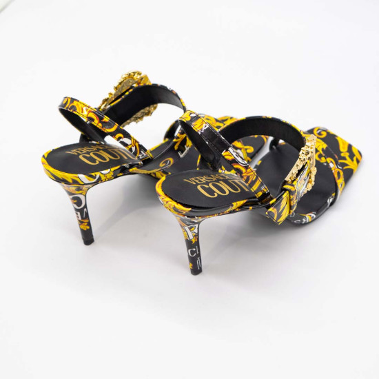 VERSACE JEANS COUTURE SANDALE NEGRE - IMPRIMEU BAROC