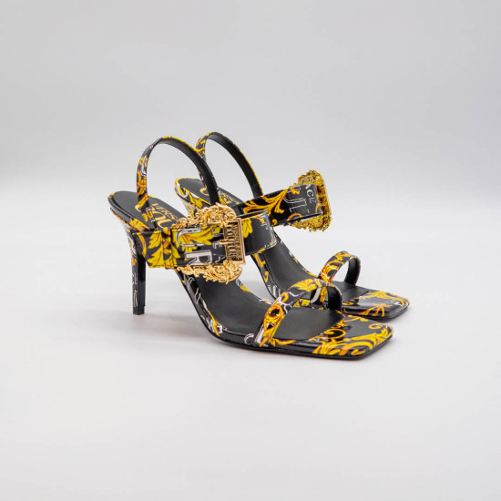 VERSACE JEANS COUTURE SANDALE NEGRE - IMPRIMEU BAROC