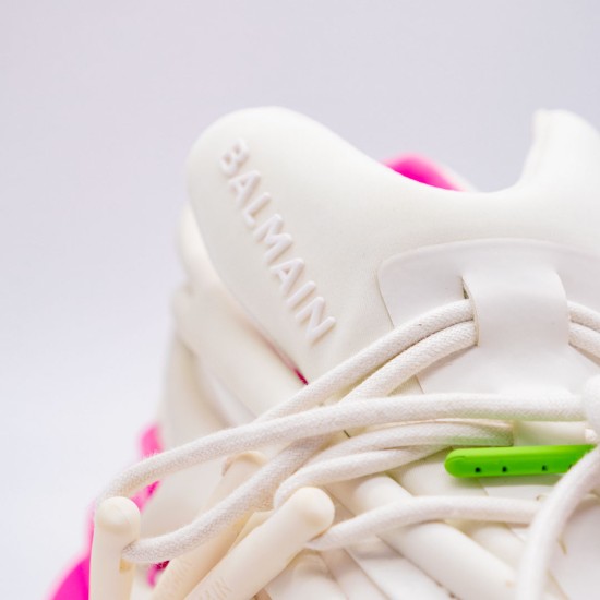 SNEAKERS DAMĂ BALMAIN UNICORN - ALBI ȘI ROZ