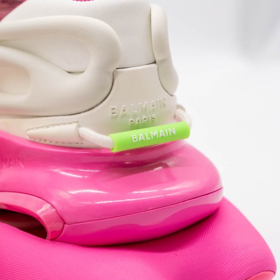 SNEAKERS DAMĂ BALMAIN UNICORN - ALBI ȘI ROZ