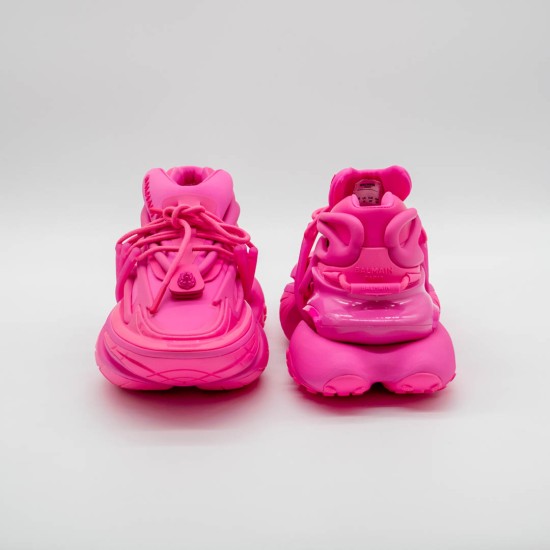 SNEAKERS DAMĂ BALMAIN UNICORN MULTI-MATERIAL ROZ