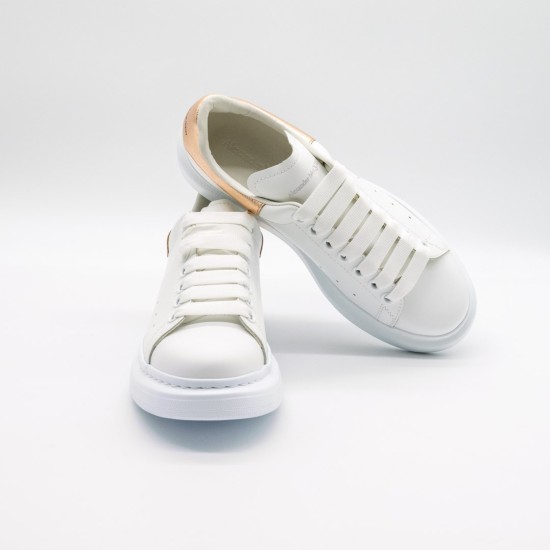 ALEXANDER MCQUEEN SNEAKERS DAMĂ - ALB CU AURIU 