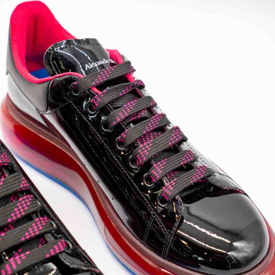 ALEXANDER MCQUEEN OVERSIZED SNEAKERS BĂRBAȚI - LARRY PATENT LEATHER LOW-TOP
