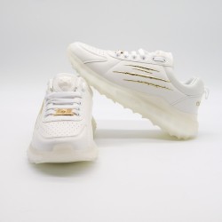 PHILIPP PLEIN SPORT WHITE-GOLD SNEAKERS