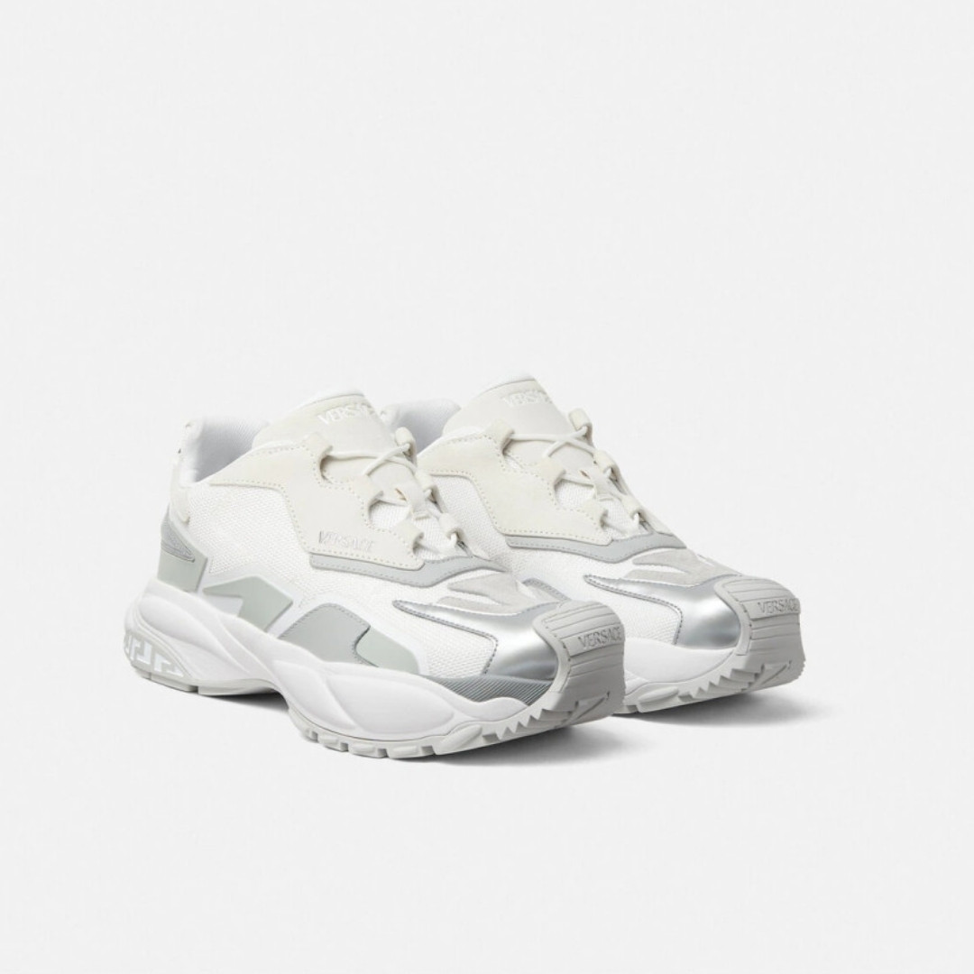 【メルカナ】 VERSACE MERCURY LOW TOP CALF LEATHER WHITE – SNEAKERS DE LUX DIN PIELE