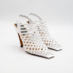 STELLA MCCARTNEY SPUR WOVEN SLINGBACKS-WHITE