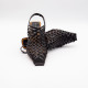 STELLA MCCARTNEY SPUR WOVEN SLINGBACKS-BLACK