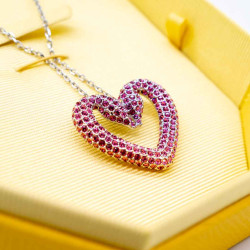 SWAROVSKI COLIER UNA CU PANDANTIV INIMA