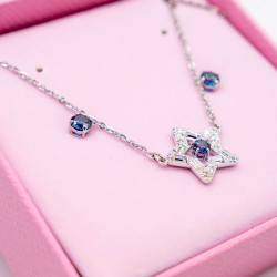 SWAROVSKI SET COLIER PANDANT STEA SI CERCEI