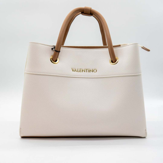 VALENTINO TOTE BAG ALEXIA - PIELE ECOLOGICĂ - ALBĂ