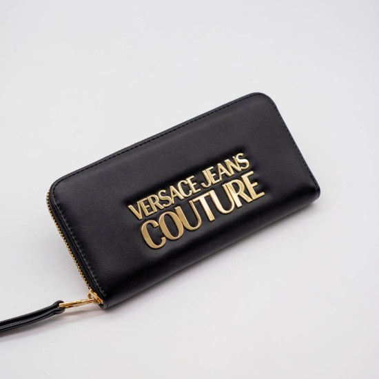 VERSACE JEANS COUTURE PORTOFEL DAMĂ NEGRU - SAFFIANO