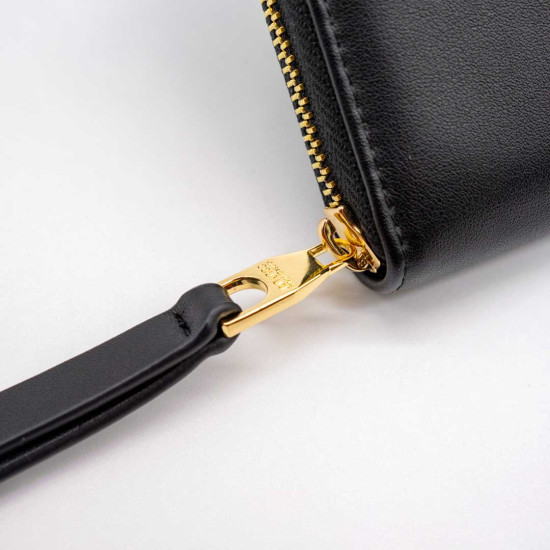 VERSACE JEANS COUTURE PORTOFEL DAMĂ NEGRU - SAFFIANO