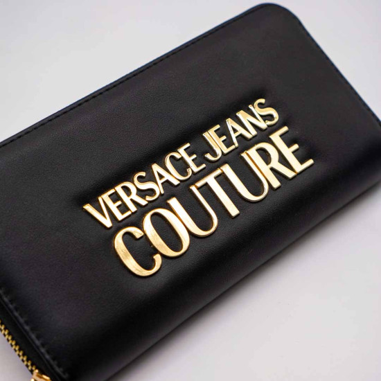 VERSACE JEANS COUTURE PORTOFEL DAMĂ NEGRU - SAFFIANO