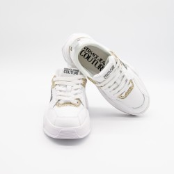 VERSACE JEANS COUTURE SNEAKERS DAMĂ – ALB-AURIU