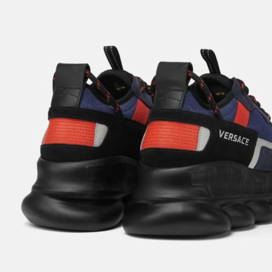 VERSACE – SNEAKERS CHAIN REACTION V2 RED & BLUE PENTRU BĂRBAȚI